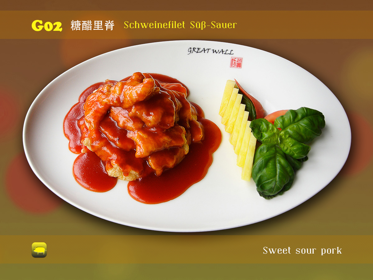 Schweinefilet Süß-Sauer › Great-Wall Restaurant ‹ Authentisch ...